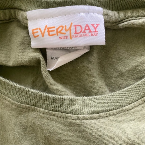 Rachael Ray Tshirt GOT EVOO? Women’s Large Green Everyday with Rachael Ray - Picture 2 of 5